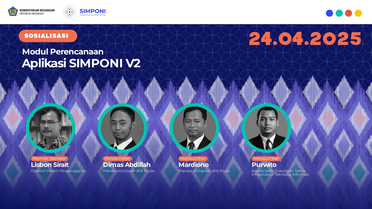 Sosialisasi Modul Perencanaan Aplikasi SIMPONI V2