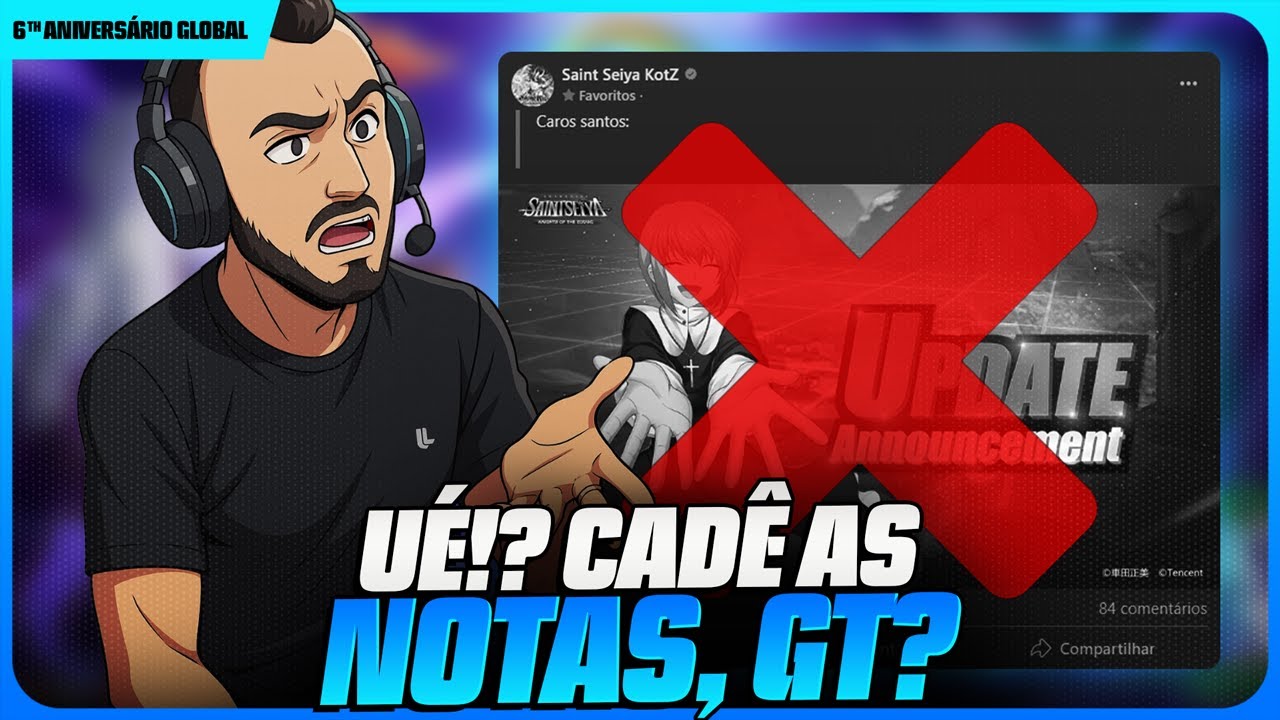 🤷🏻&zwj;♂️✍🏻️ U&Eacute;! CAD&Ecirc; AS NOTAS DE ATUALIZA&Ccedil;&Atilde;O, DONA GT? HAHAHAHA ✍🏻️🤷🏻&zwj;♂️