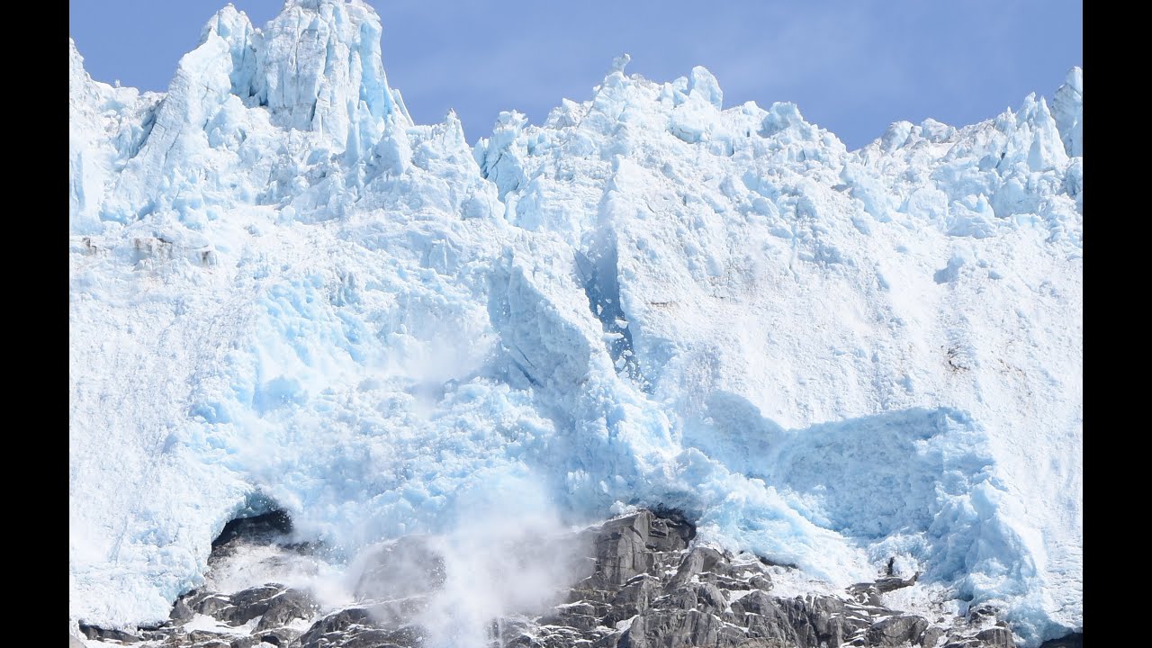 HUGE Glacier Calving at Northwestern Fjord (2:00 mark) - Kenai Fjords National Park 6/24/2022