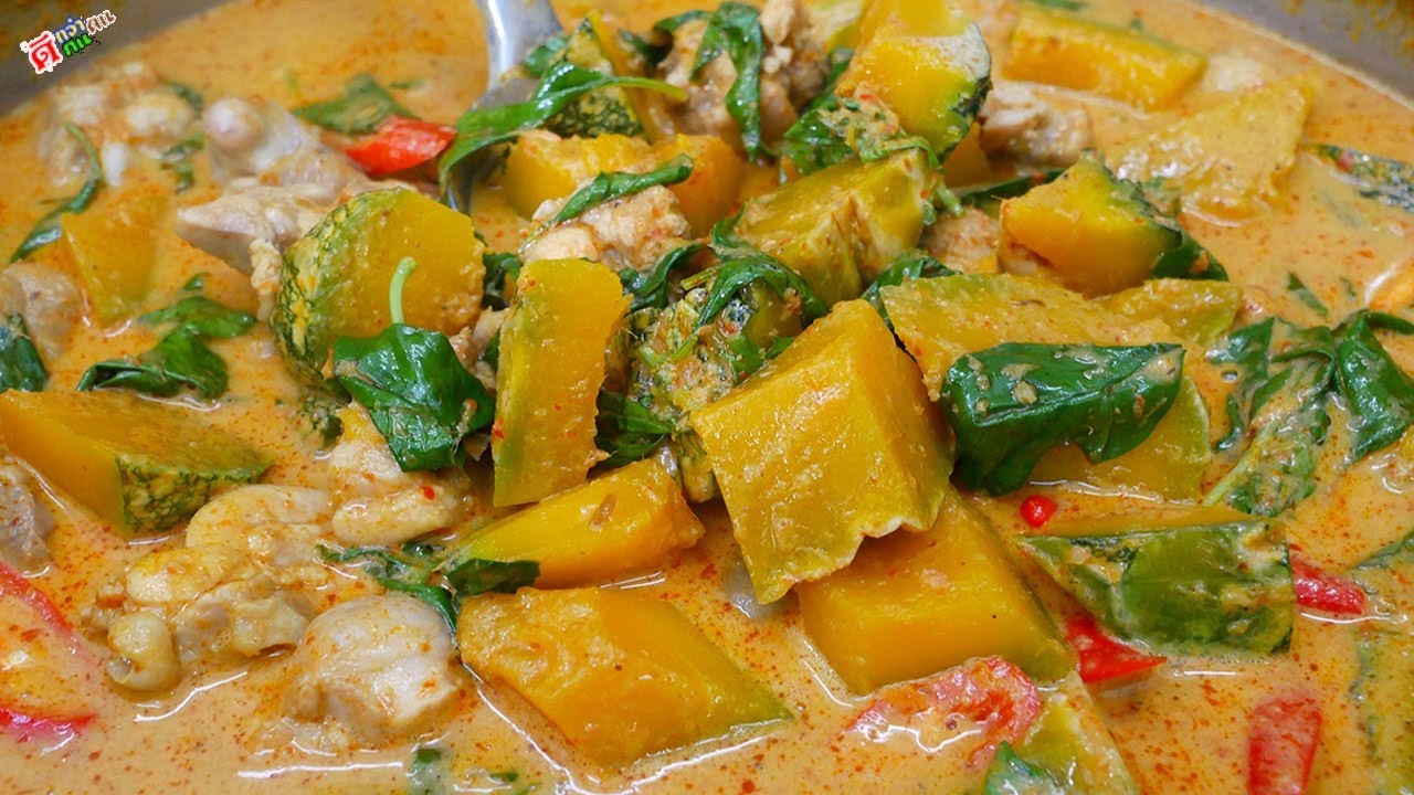 แกงเผ็ดฟักทองไส่ไก่ ขั้นตอนแรกสำคัญสุด!! แกงสวยๆ  หอมเข้มข้นกลมกล่อมทั้งหม้อ ทำไม่ยากเลย