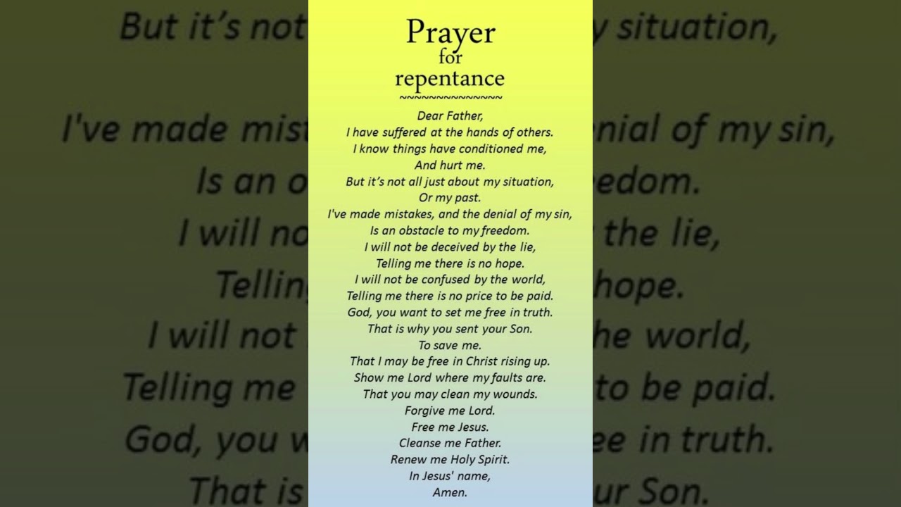 Prayer For Repentance #prayer #prayerforall #divinemercy #shorts