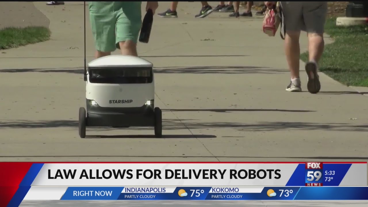 Indiana law sets regulations for delivery robots