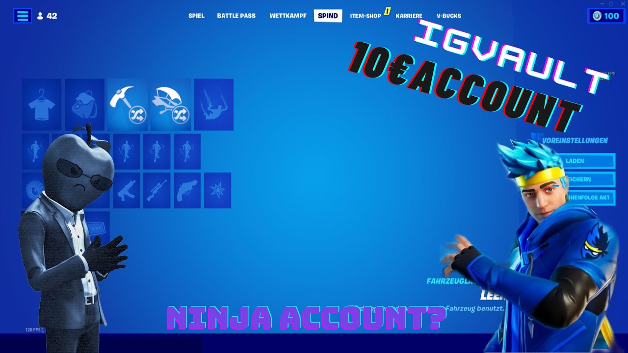 iGVault Wie kaufe ich ein Fortnite Account und ist es Sicher? 10€ Account was bekommen wir? 2022