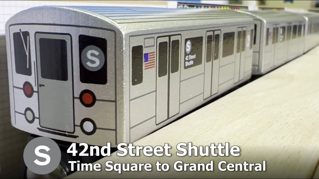 Автобусный маршрут метро MTA 42nd Street Shuttle Subway от Тайм-сквер до Гранд-Сентрал по трассе R62