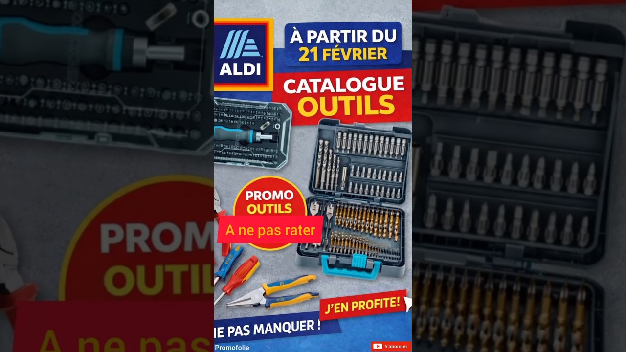 CATALOGUE ALDI 🔧 PROMOS OUTILS d&egrave;s le 21 f&eacute;vrier 💥 &Agrave; NE PAS RATER !#aldi #outils