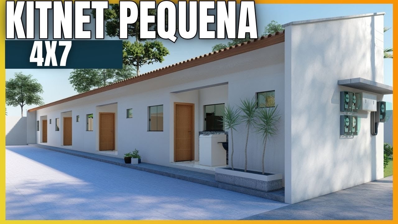 KITNET PEQUENA, | kitnet 4x7.50 com telhado aparente |