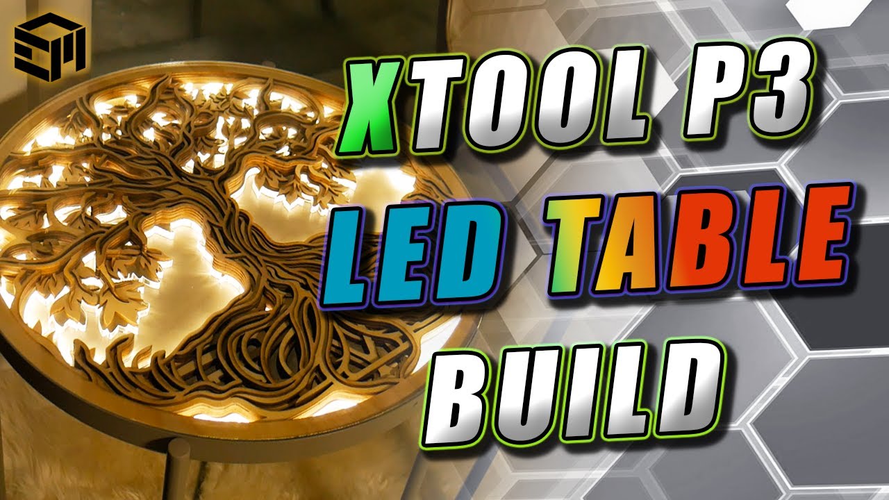 Zbuduj oszałamiający, niestandardowy stolik boczny wycinany laserowo z podświetleniem LED z akryl...