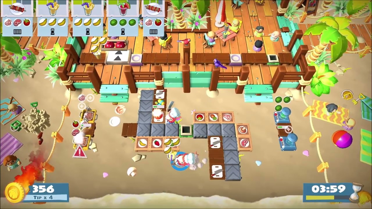 1p, Surf 3-4, 2000 - Overcooked 2