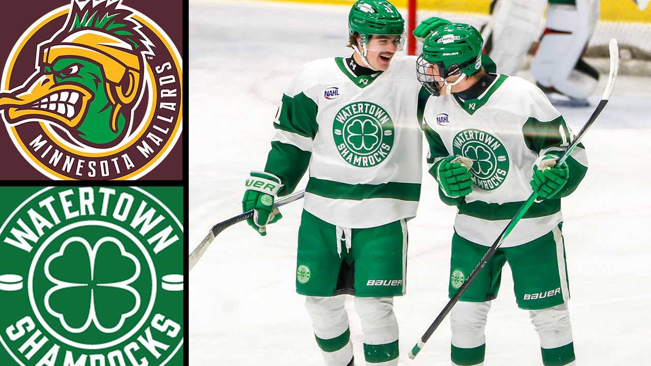 Watertown Shamrocks vs Minnesota Mallards | Game Highlights (1-2-2026) | NAHL Hockey