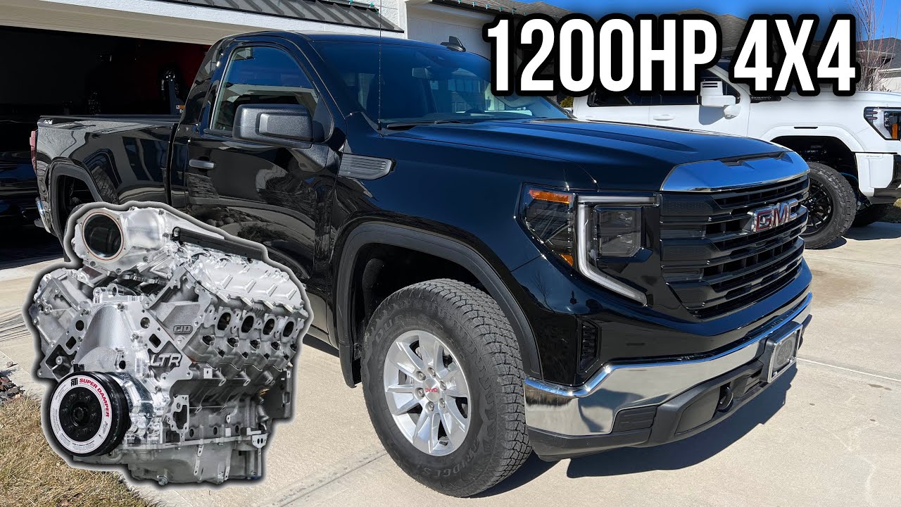 Новый двигатель мощностью 1200 л.с. для GMC Sierra 2024 года!