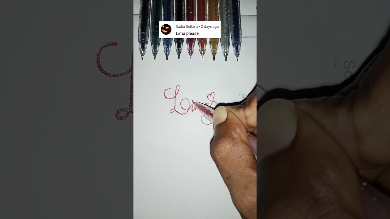 stylish name | Lima | sk cursive art | how to make a stylish name | stylish signature