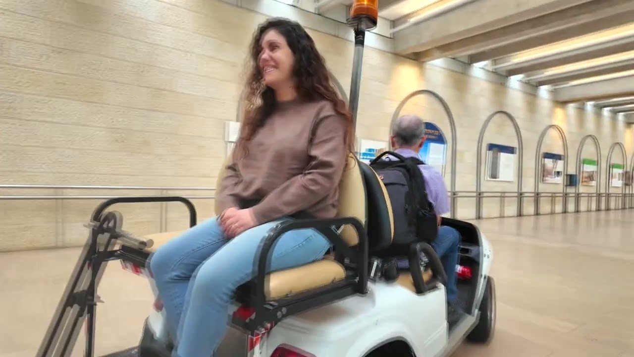 Accessibility arrangements for people with disabilities at Terminal 3 at Ben Gurion Airport / Israel