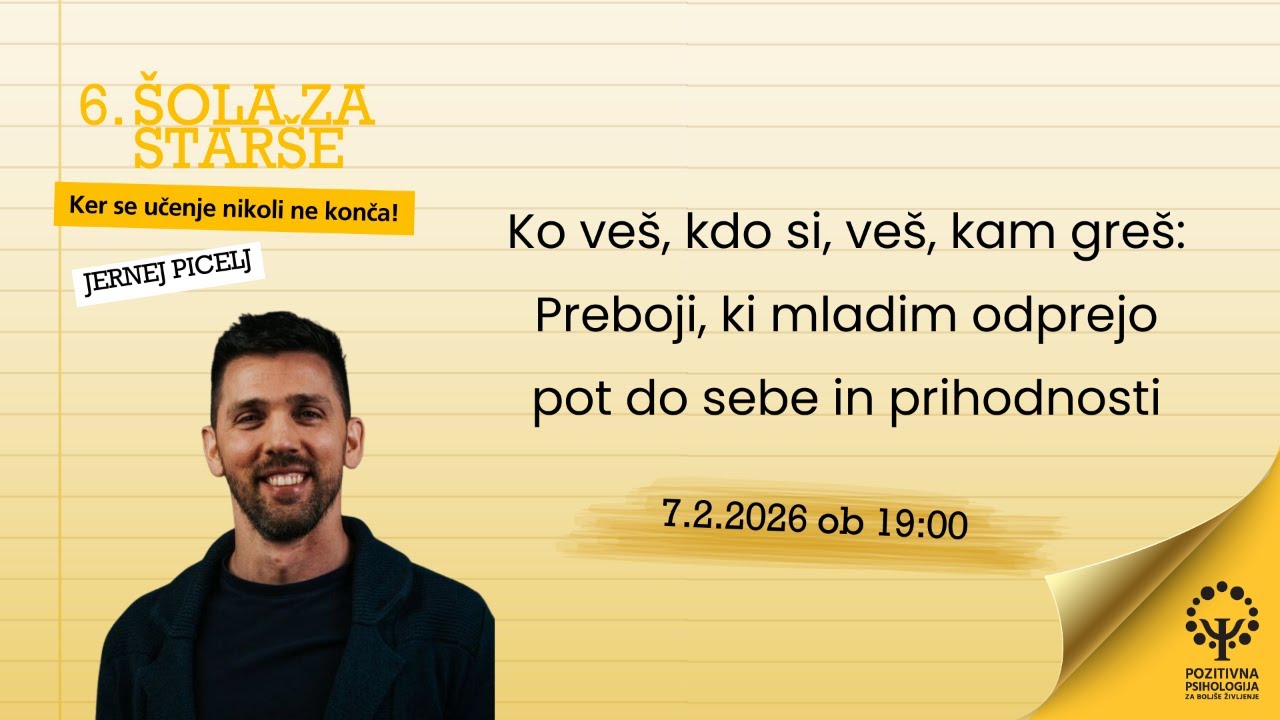 Ko veš, kdo si, veš, kam greš: Preboji, ki mladim odprejo pot do sebe in prihodnosti, Jernej Picelj