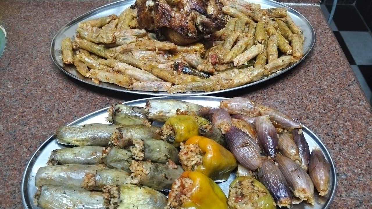 اكله الشعب المصري محشي الكرنب والبصل والبتنجان والفلفل بخلطتي المميزه طعم وريحه🍆🫑🍆🫑