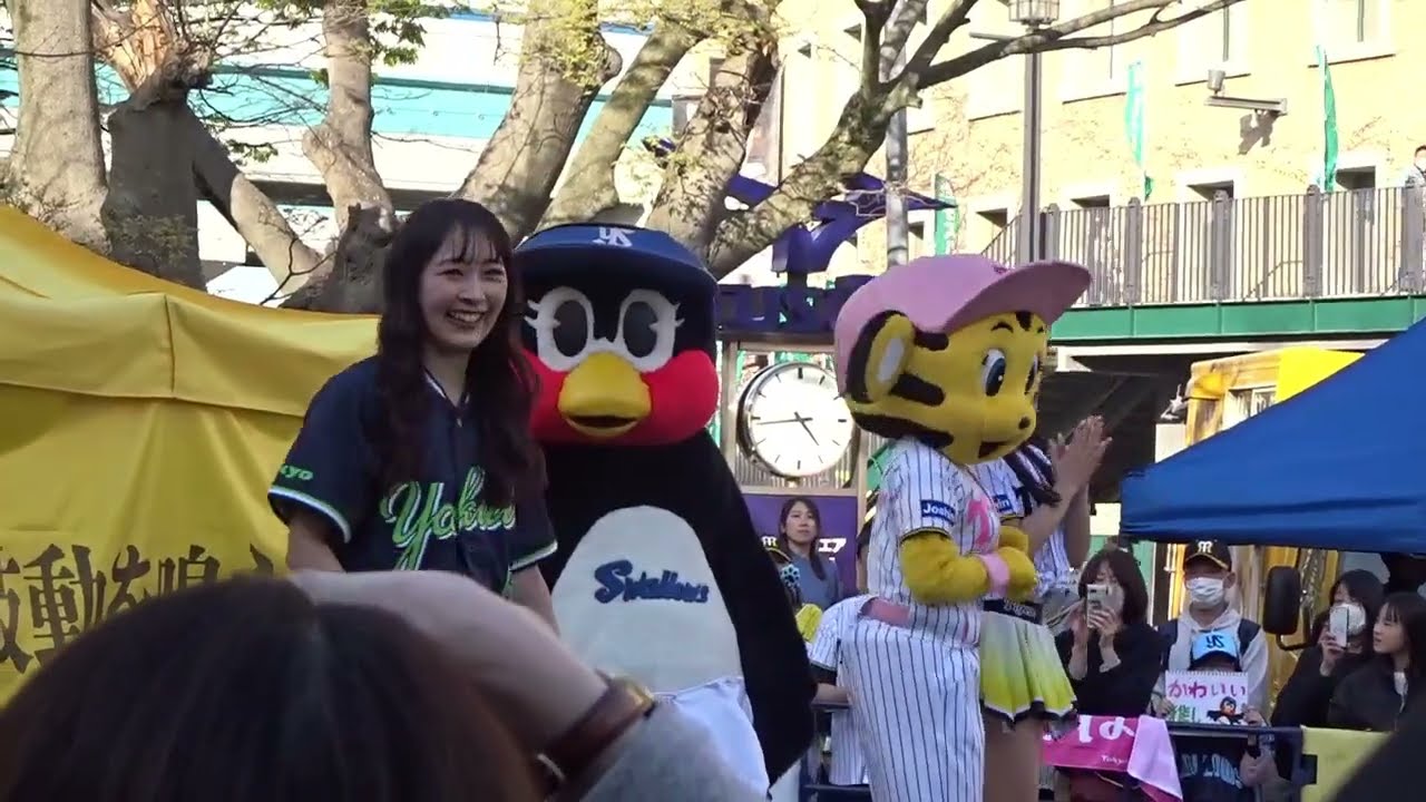 2025.4.9　マスコット対決　ラッキー　対　つばみ　甲子園　阪神　対　ヤクルト