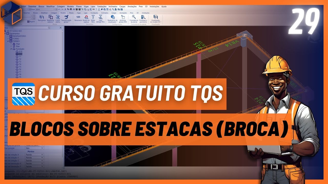 [CURSO TQS] 29 - Lançando Blocos sobre Estacas