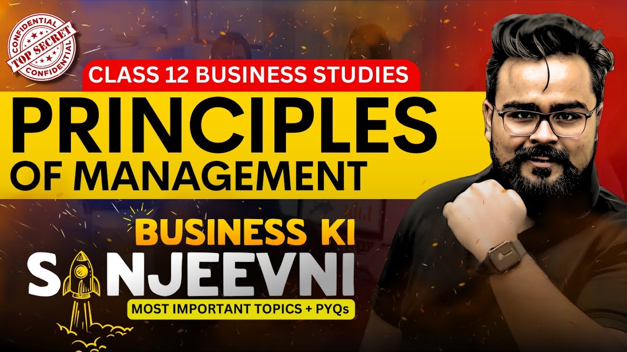 PRINCIPLES OF MANAGEMENT | PYQ’S | MOST IMPORTANT QUESTIONS Class 12 BUSINESS STUDIES