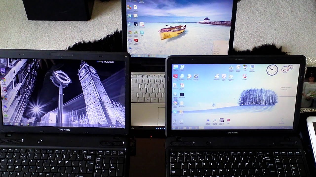 Boot time comparision Toshiba L650 i5 560M vs C660 Celeron 925 vs A210 Core Duo 2 T7300