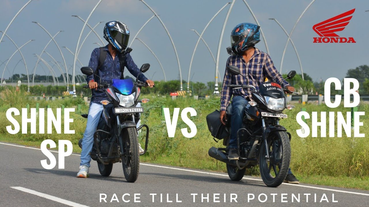 Honda CB Shine VS Shine SP | Race Till Their Potential | 5 Gear Transmission Vs 4 Gear Transmission