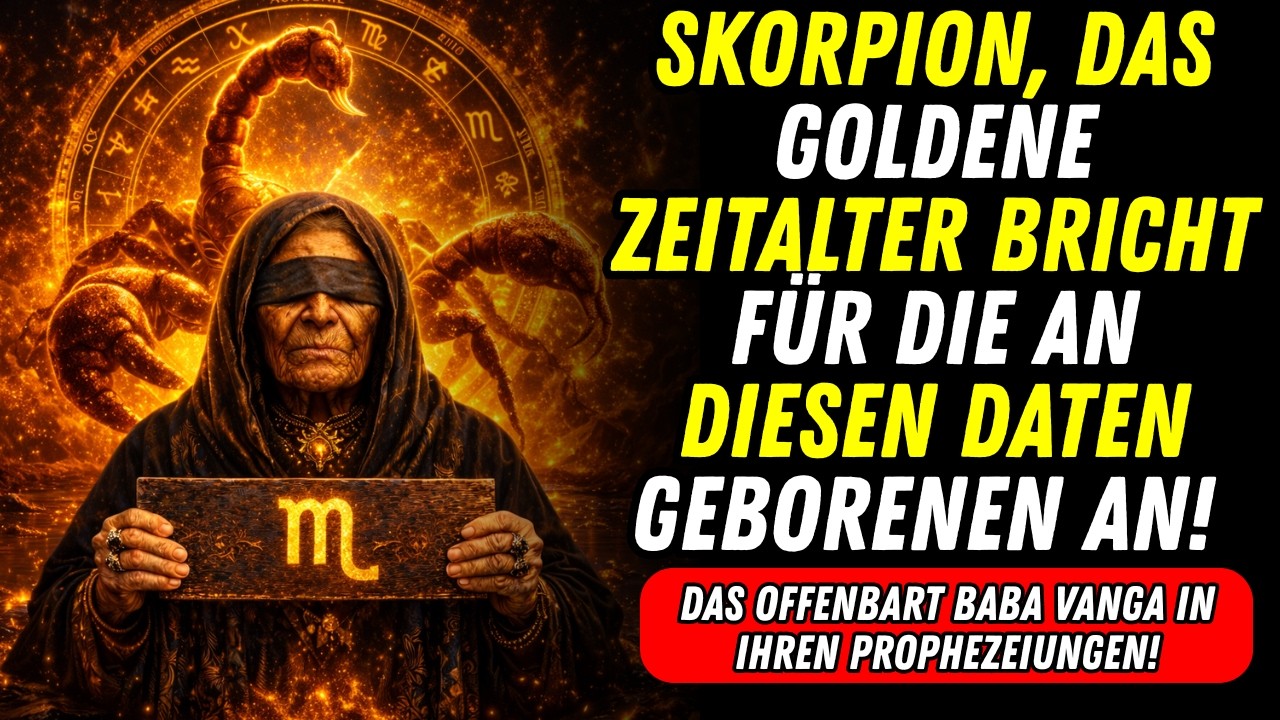 Sind Sie an diesen Tagen geboren? Skorpion, Baba Vangas Prophezeiung des Reichtums.