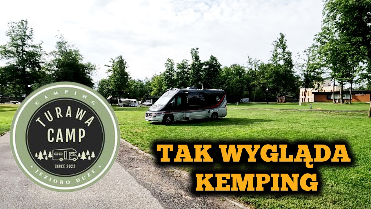 TurawaCamp Kemping nad jeziorem. Zwiedzamy miasteczko rowerami. Vlog