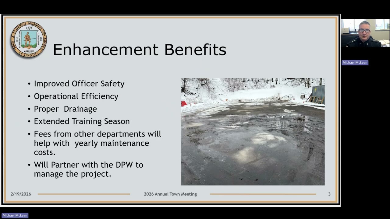 Article 12(m): Hartwell Training Facility Paving Project