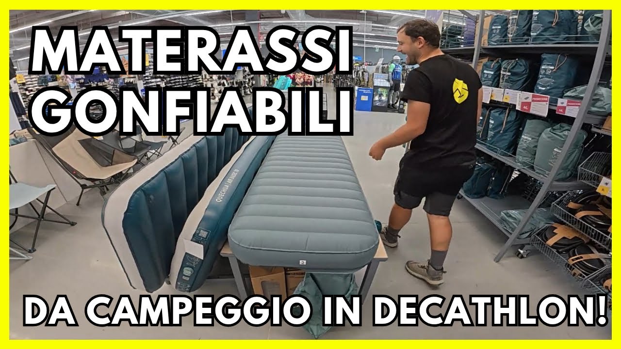 Materassi da campeggio gonfiabili in Decathlon!