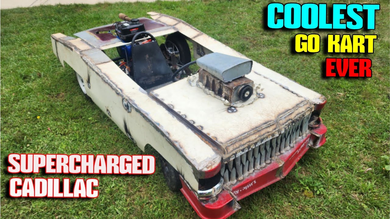 SUPERCHARGED RATROD CADILLAC GO KART BUILD PT. 2!!