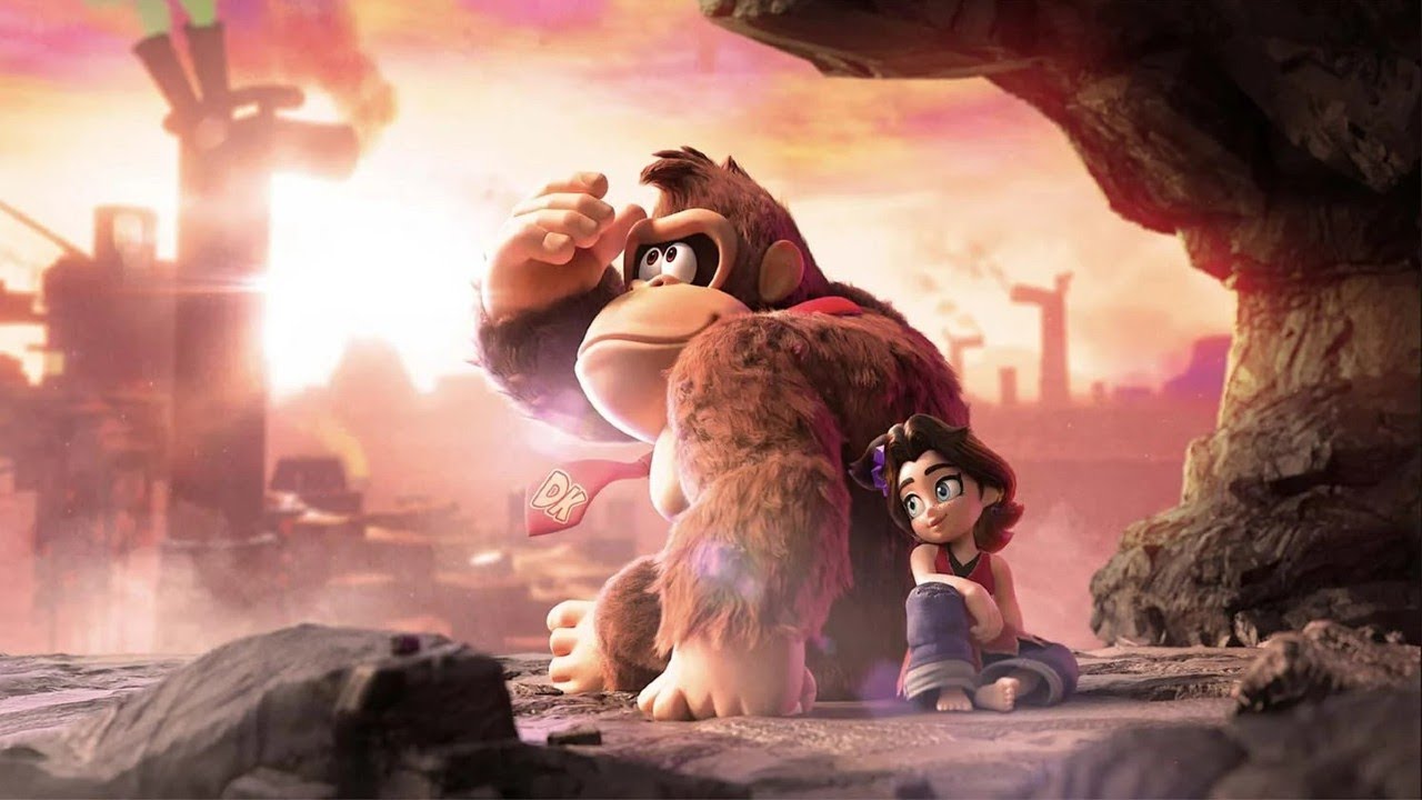 Trying out Donkey Kong Bananza Nintendo switch 2