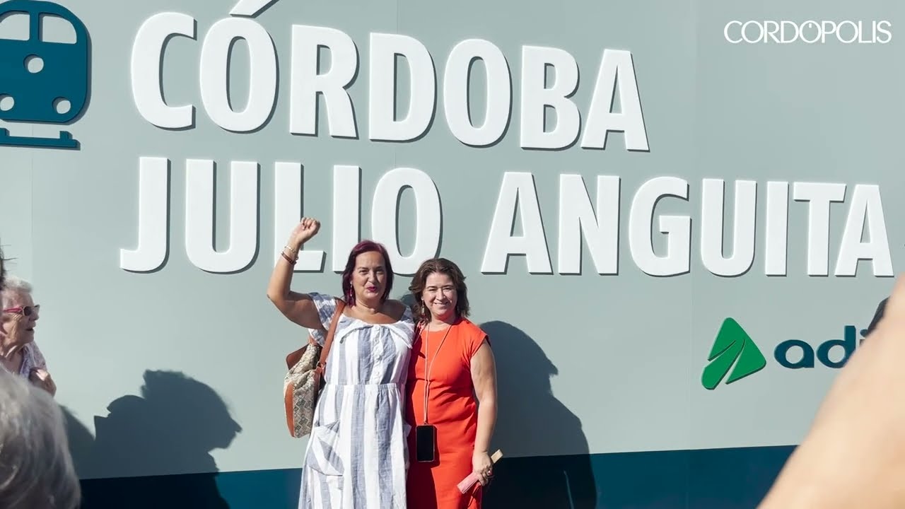 Presentación del cambio de la nueva denominación de la Estación de Córdoba - Julio Anguita