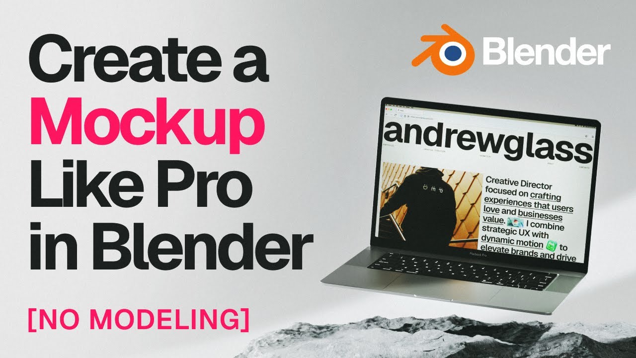 Easy Way to Create Mockup in Blender! Tutorial for Beginners & UX/UI Designers #3d #design #tutorial