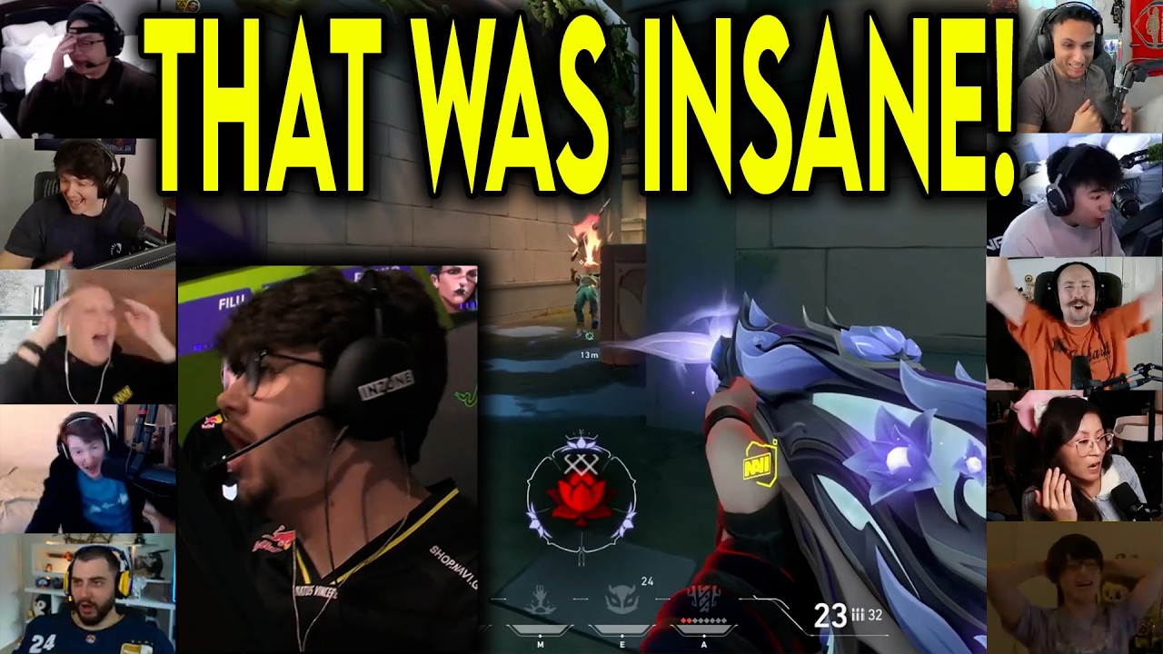 Valorant Streamers React To NAVI chloric UNREAL 1v4 CLUTCH Against TH In VCT