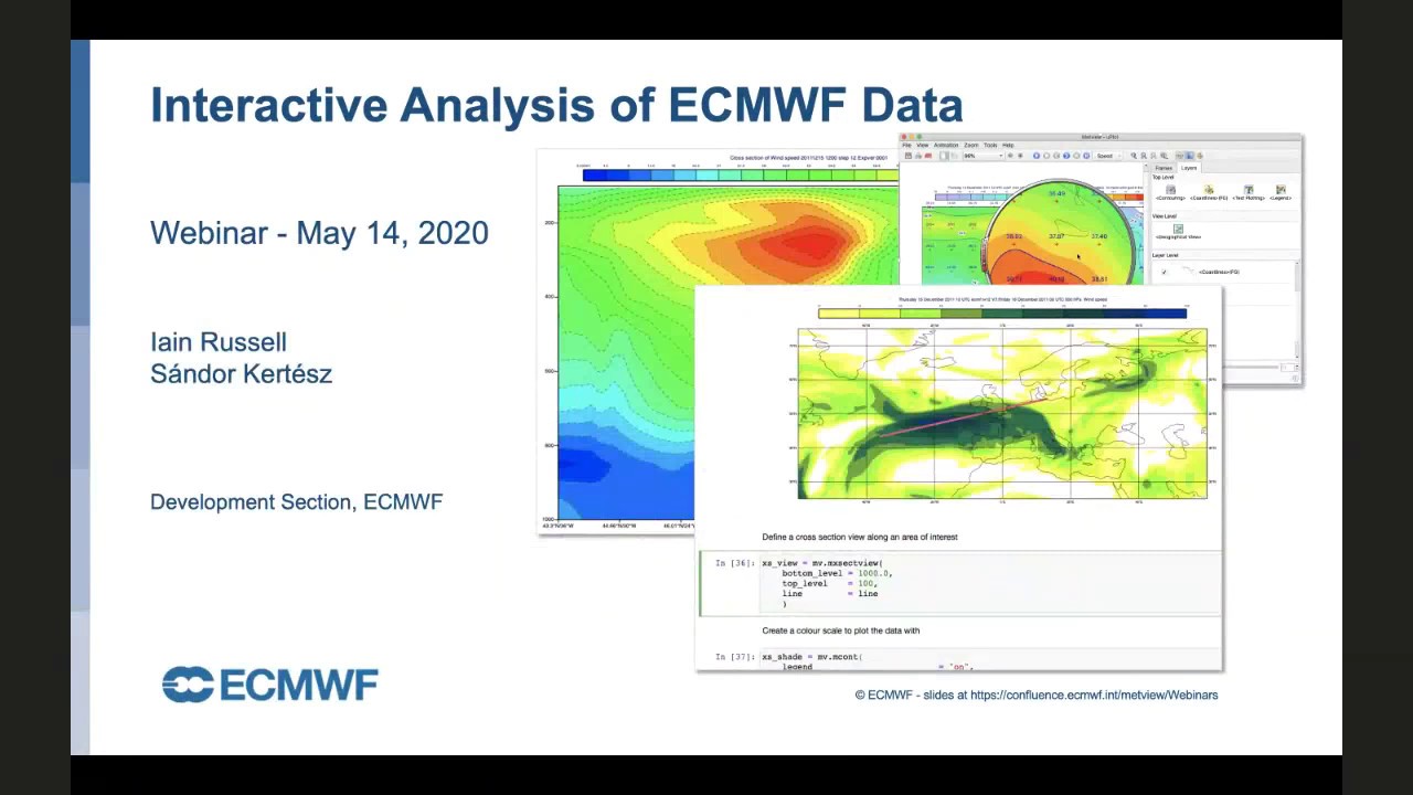 ECMWF webinar: Interactive data analysis