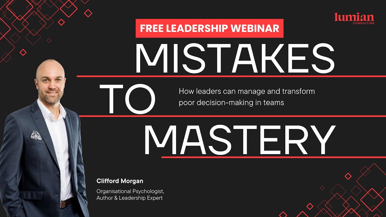 Mistakes to Mastery Masterclass