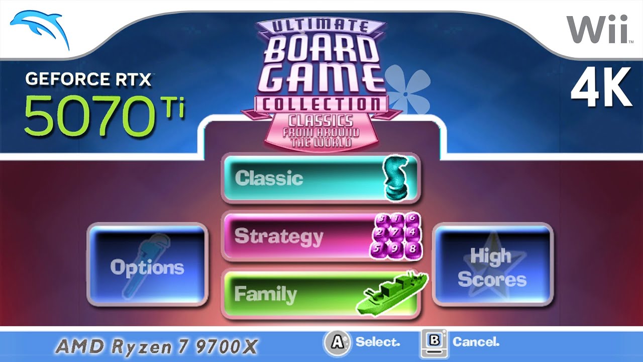 Ultimate Board Game Collection (4K / 2160p / 60fps) | Dolphin Emulator 2503a-609 | Nintendo Wii