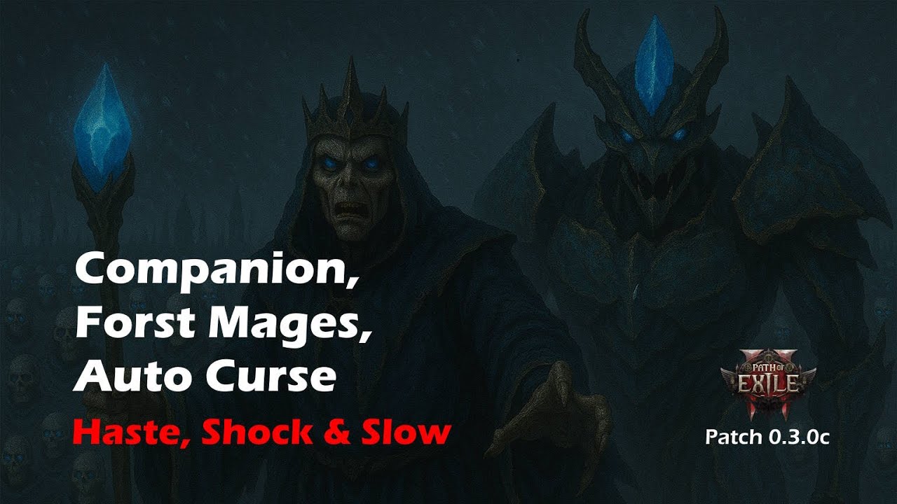 Frost Mage Skeletons with Companion & 60% Slow Aura | Path of Exile 2 Patch 0.3.0