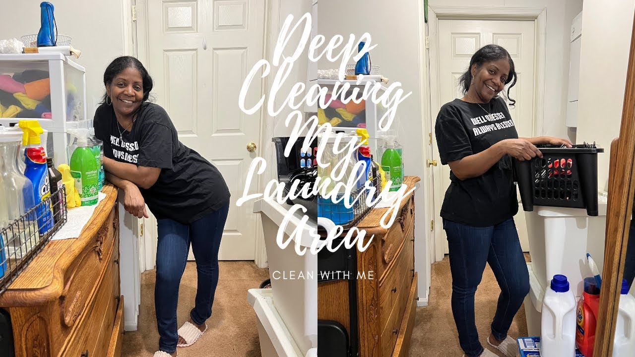 Deep Cleaning My Laundry Area  / 2023 / Cleaning With Rachel