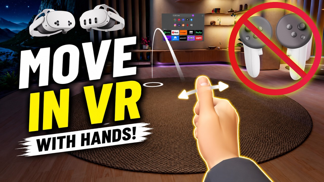 Move in VR with Hand Tracking | No Controllers Needed! | Meta Quest Tips
