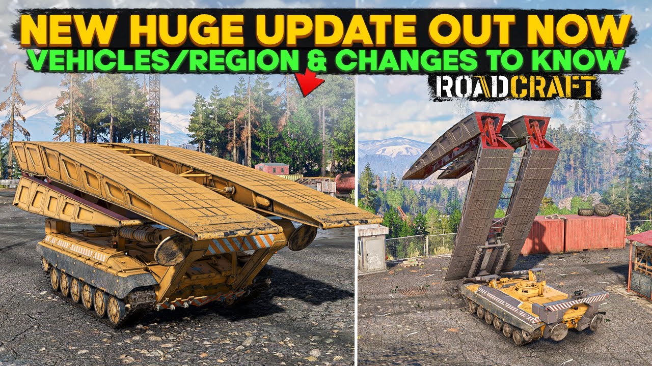 New Huge Update 5 New Vehicles and Region Out Now in RoadCraft All Changes You Need to Know