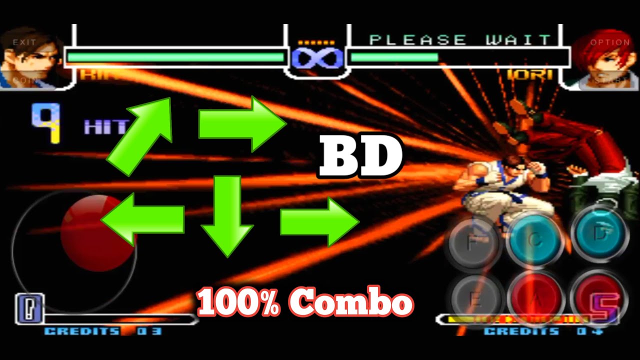 Kof 2002 - kim 100% Combo - passo a passo #mame4droid