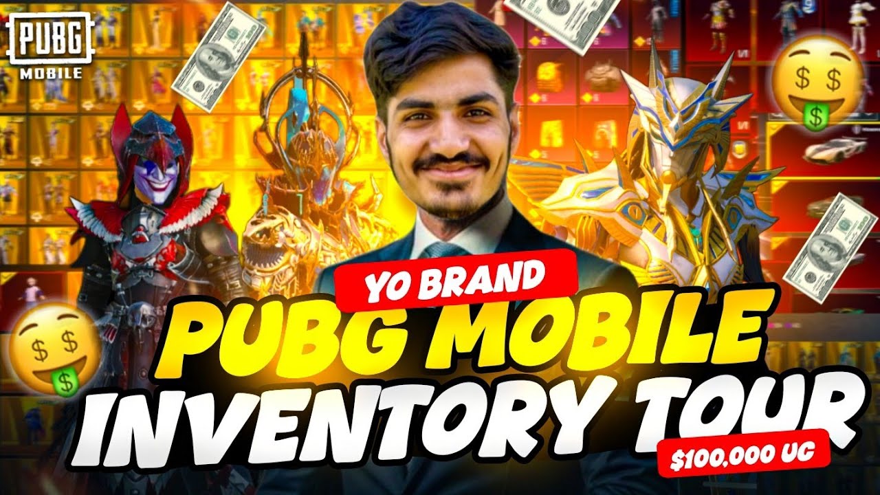 MY NEW PUBG ACCOUNT INVENTORY TOUR COMPLETE VIDEO | YO BRAND | PUBG MOBILE
