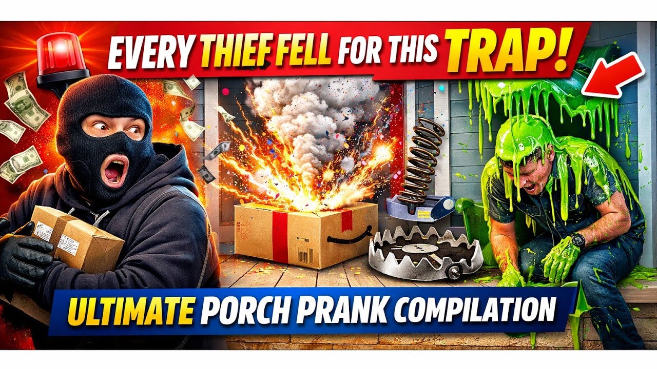 Every Thief Fell for This Trap | Ultimate Porch Prank Compilation