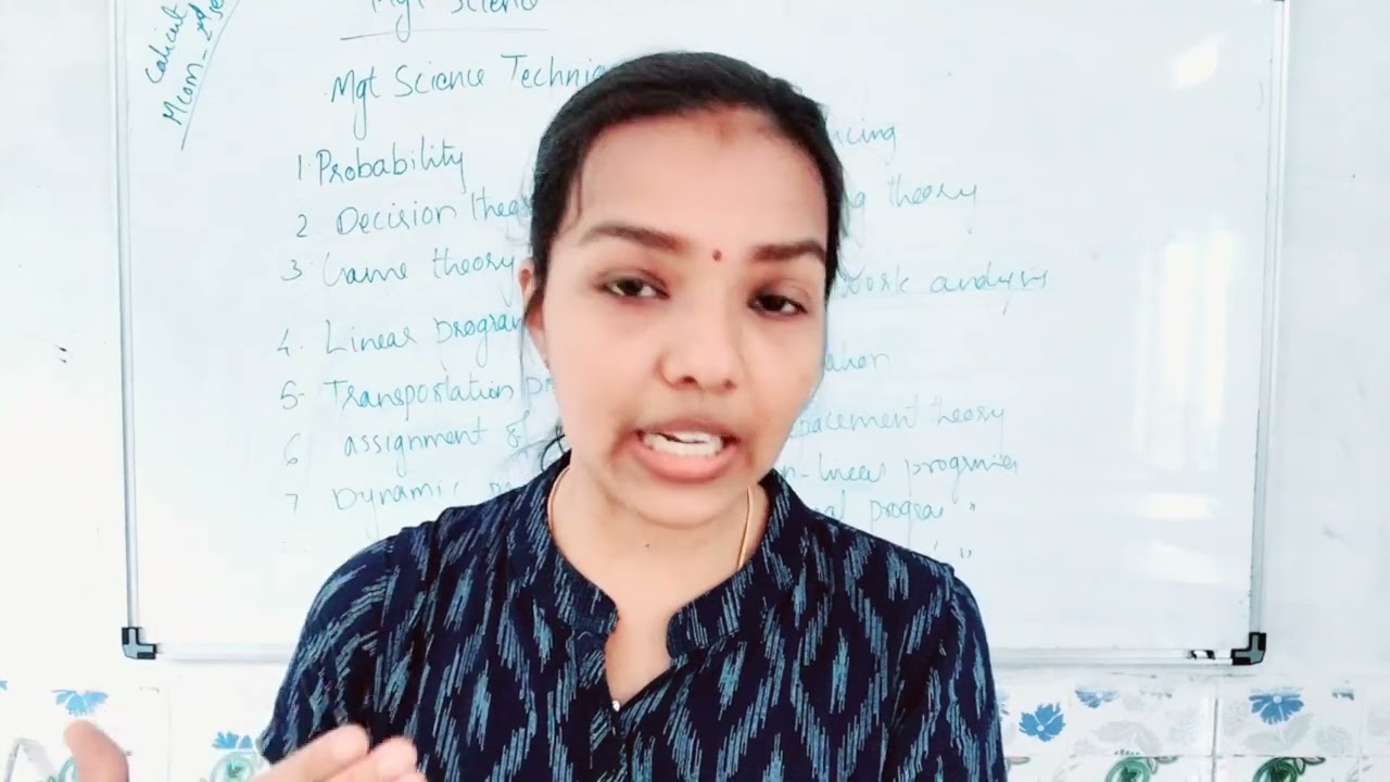 CALICUT M.COM 2ND SEM MANAGEMENT SCIENCE CHAPTER PART 2