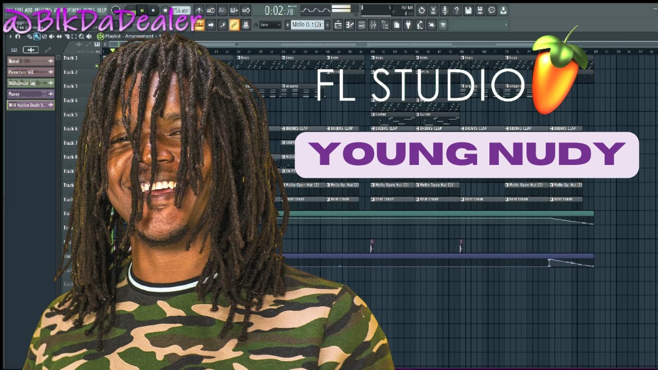 Making a Beat in FL Studio | Making a Young Nudy x Pierre Bourne Type Beat @blkdadealer