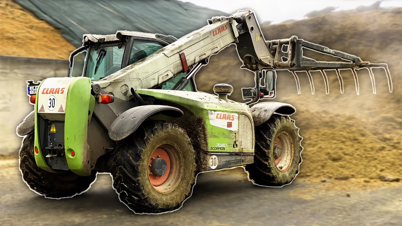 Claas Scorpion 7040 | Biogasanlage füttern | [GoPro] [4K]