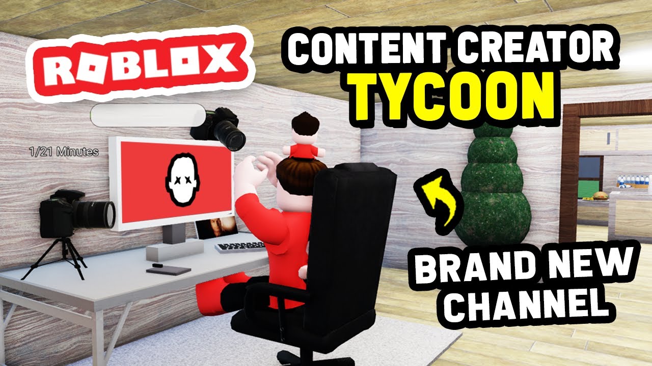Создание нового YOUTUBE-КАНАЛА в Roblox Content Creator Tycoon