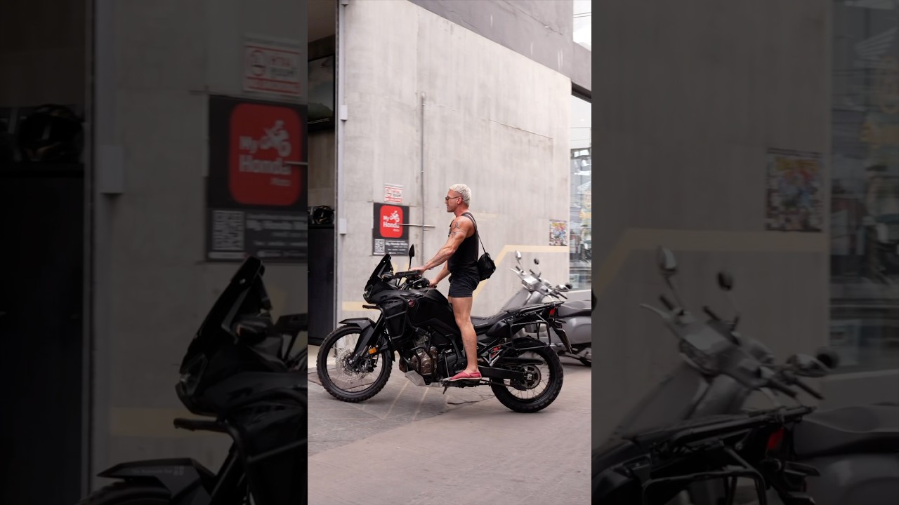 NEW EXHAUST FOR THE AFRICA TWIN #hondamotorcycles