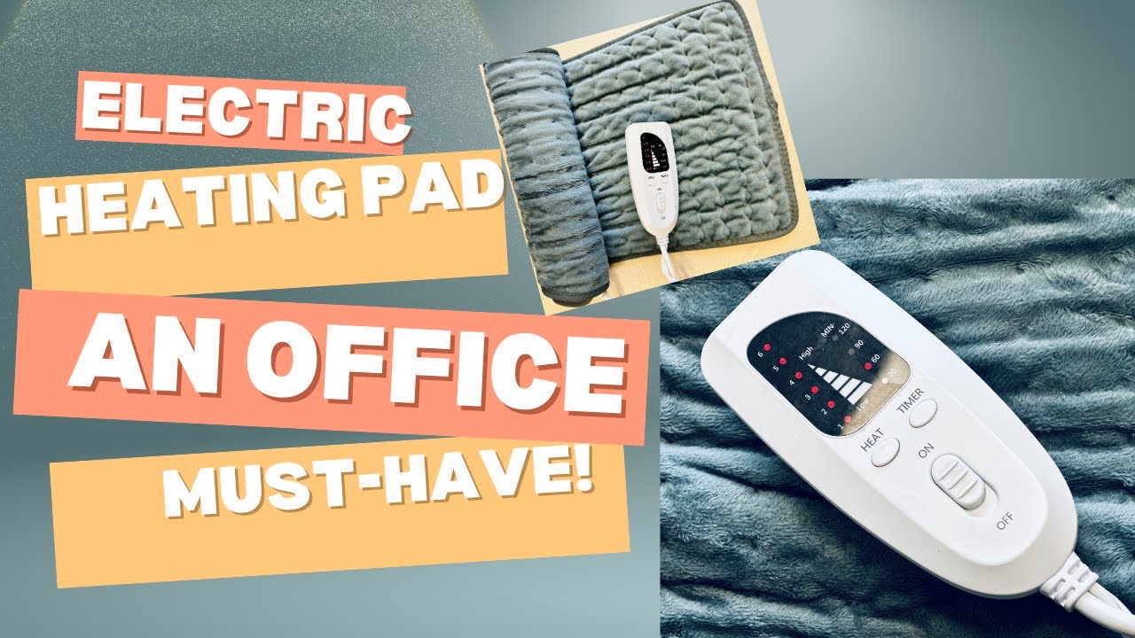Electric Heating Pad - An Office Must-Have! #heatingpad