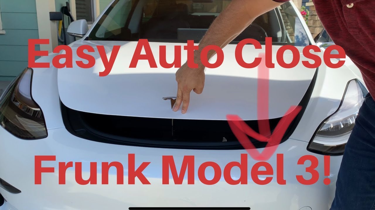Easy Auto Close Frunk Tesla Model 3!