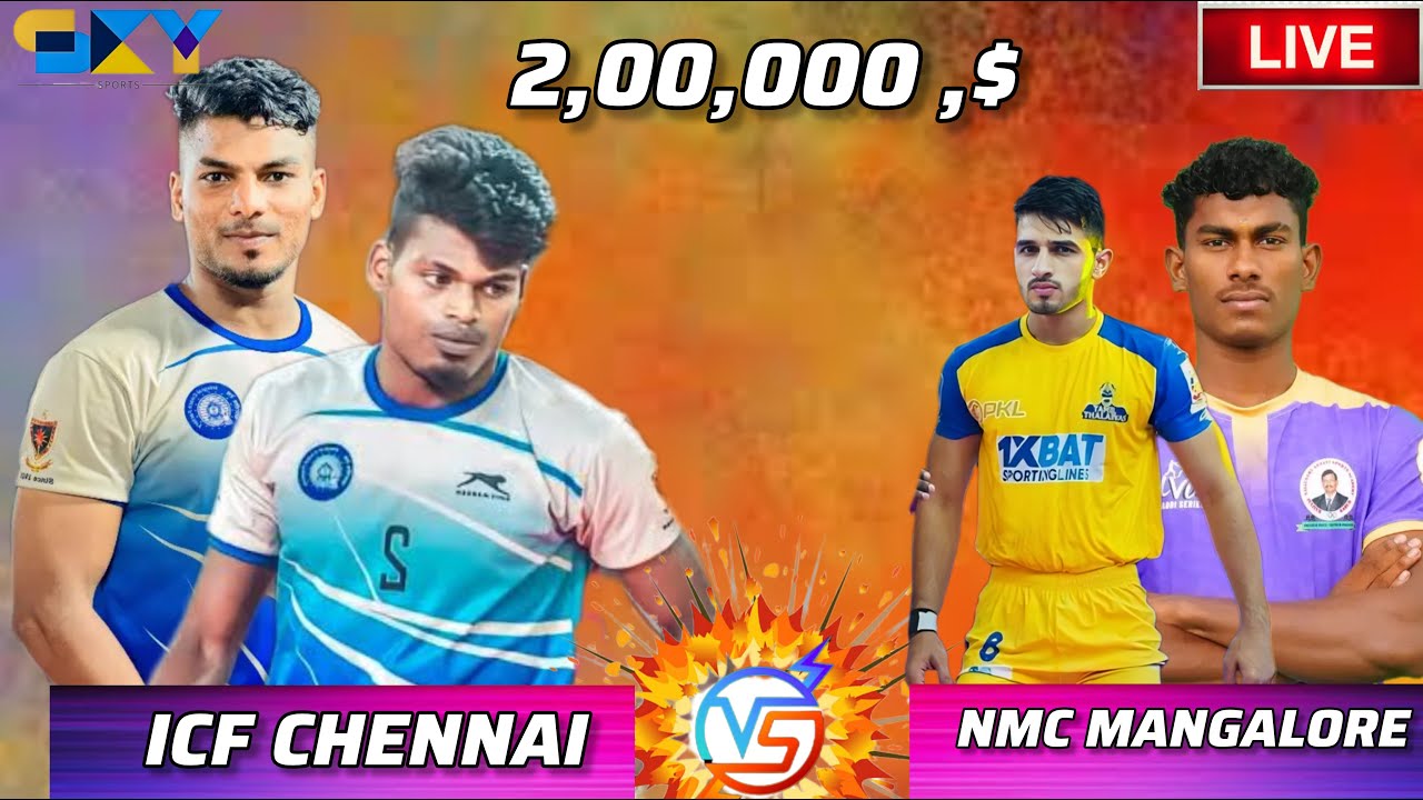 QF |  ICF CHENNAI  VS NMC MANGALORE | ALL INDIA  KABADDI | CHETTIKULUM @SKY SPORTS
